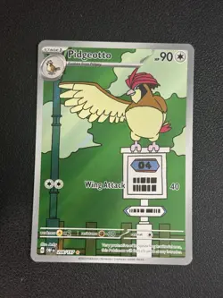 Pidgeotto Holo Illustration Rare SV03: Obsidian Flames 208/197 NM Pokemon Card T - Image 1