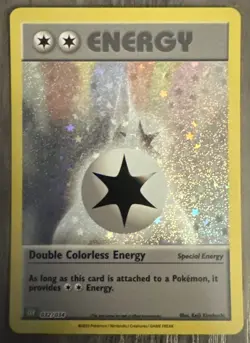 2023 Base (Shadowless) Double Colorless Energy 032/034 Mint Condition Pokemon - Image 1