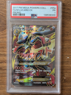 2017 Pokemon Mega Powers Collection Promo PSA 1 M Mega Lucario EX #55A FA Holo - Image 1