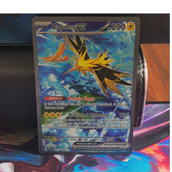 Pokemon Zapdos ex Full Art Holo 202/165 Scarlet & Violet 151 200 HP - Image 1