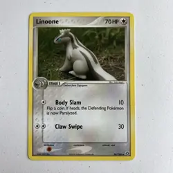 NM/EX Linoone - Non-Holo #34 Emerald Pokemon TCG - Image 1