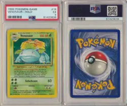 Venusaur - 15/102 - PSA 5 EX - Holo Unlimited (Base Set) 3639 Pokemon Base - Image 1