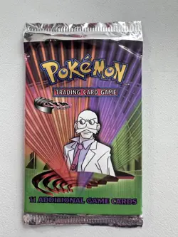 2000 WOTC FACTORY SEALED Pokemon Gym Challenge Unlimited Booster Pack BLAINE - Image 1