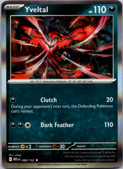 Yveltal 088/132 Mega Evolution Holo Pokemon TCG NM - Image 1
