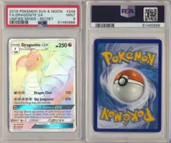 Dragonite GX - 248/236 - PSA 9 MINT - Hyper Rare (Unified Minds) Pokemon - Image 1