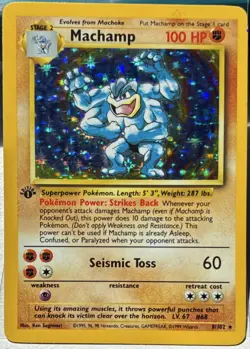 The Pokemon Company Machamp Deck Exclusives 8/102 1st Ed Holo Rare 100 HP - Image 1