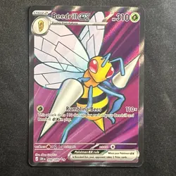 Pokemon TCG: Chaos Rising- Beedrill ex 098/086 Me04: Chaos Rising Holo NM✅ - Image 1