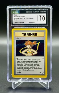 Pokemon TCG Misty 18/132 1st Edition Holo Rare Vintage WOTC CGC 10 FAST SHIPPING - Image 1