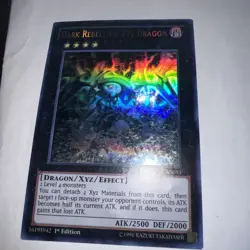 Dark Rebellion Xyz Dragon (Ghost Rare)NECH-EN053 The New Challengers 1st Edition - Image 2