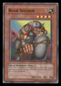 Yugioh Boar Soldier #SRL-089 Spell Ruler LP - Image 1