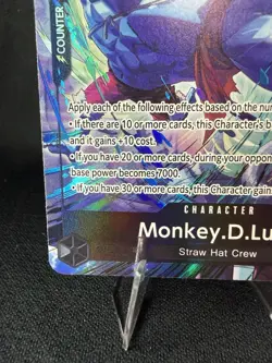 One Piece Monkey.D.Luffy OP15-092 SPECIAL Rare Foil Alt Art 7000 C7 - Image 4