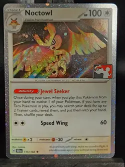 Noctowl 115/142 (Cosmos Holo),Rare Prize Pack Pokemon Card - Image 1