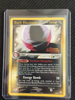 Pokemon Card • Dark Electrode EX Team Rocket Returns 4/109 Reverse Holo LP/NM - Image 1