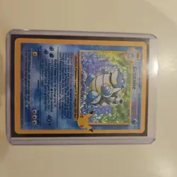 Blastoise 1995 holo 25th Anniversery VG condition POKEMON card - Image 2