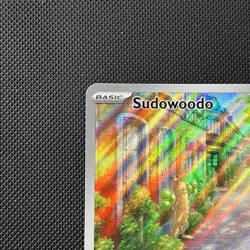 Pokemon TCG Sudowoodo Holo Card Paldea Evolved 219/193 PRINT LINE - Image 2