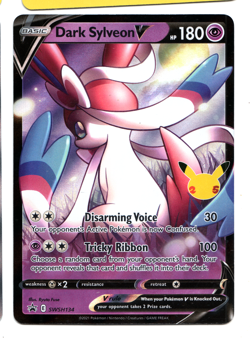 Dark Sylveon V SWSH134 SWSH: Sword & Shield Promo Cards Holo NM - Image 1