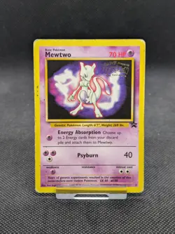 Pokemon TCG Mewtwo 3 Black Star Promo Card First Movie Edition WOTC Played - Image 1