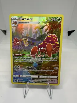 Pokemon Lost Origin Parasect Trainer Gallery Holo Rare Card TG01/TG30 NM - Image 1