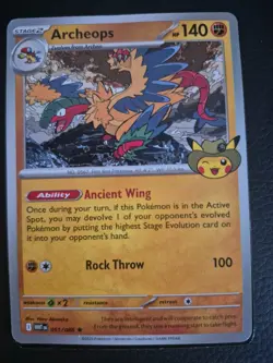 Archeops Pokemon TCG Promo Card Fossil Field Museum Chicago Exclusive OPENED - Image 1