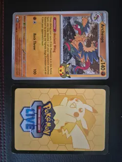 Archeops Pokemon TCG Promo Card Fossil Field Museum Chicago Exclusive OPENED - Image 2
