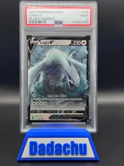 PSA 9 MINT Lugia V 138/195 Ultra Rare Pokemon SWSH Silver Tempest 2022 - Image 1