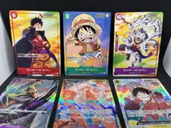 One Piece Card Game Japanese SEC Promo Error Card Lot Luffy Zoro Gear 5 - Image 2