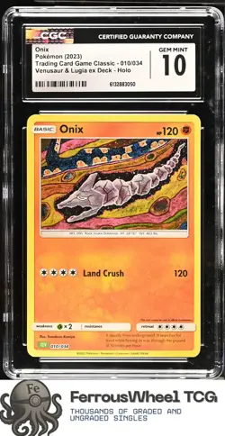 Onix #010/034 - 2023 Trading Card Game Classic - CGC 10 - Image 1