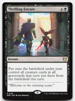 Thrilling Encore 118 Rare Commander: Wilds of Eldraine Magic: The Gathering NM - Image 1