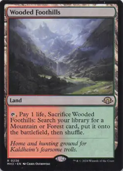 Wooded Foothills Modern Horizons 3 Regular Rare #236 NM MTG - Image 1