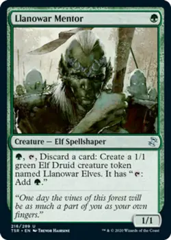 Llanowar Mentor x1 - Time Spiral Remastered - NM-Mint, English - Time Spiral Rem - Image 1