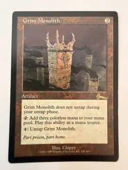 Grim Monolith Urza's Legacy Regular. Barely used. Not touched for 20 years. - Image 1