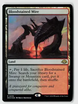 Bloodstained Mire #216 (Foil) (NM) Modern Horizons 3 MH3 Magic MTG - Image 1