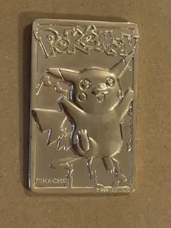 Pokemon Pikachu 1999 23k Gold Plated Trading Card Burger King Promo with Case - Image 2