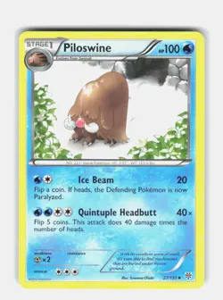 PILOSWINE 27/135 UNCOMMON PLASMA STORM POKEMON NEAR MINT - Image 1