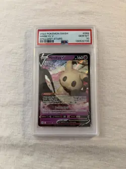 Pokemon TCG Mimikyu V Brilliant Stars Full Art Holo 068/172 PSA 10 2022 - Image 1
