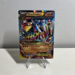 Pokemon TCG XY-Primal Clash Ultra Rare Holo Primal Groudon EX OMEGA 86/160 - Image 1