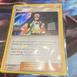 Pokemon TCG Rosa 204/236 Sm-Cosmic Eclipse Holo Rare Trainer English 2019 - Image 1