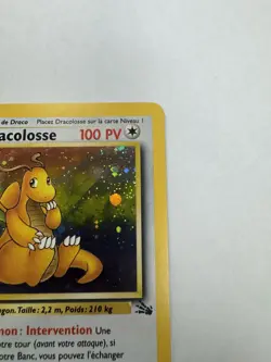 Wizards of the Coast Dracolosse 4/62 Fossil 1st Edition Holo Rare French - Image 5
