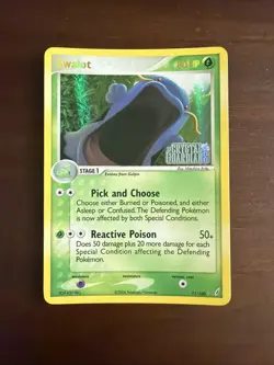 Swalot 11/100 | 2006 Pokemon EX Crystal Guardians Stamped Reverse Holo | NM/LP - Image 1