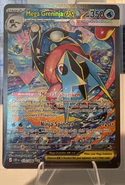 Pokemon Mega Greninja EX 116/086 XY Secret Rare Full Art Holo EX English - Image 1