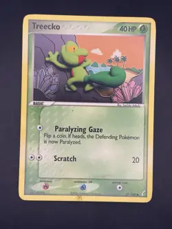 Treecko 67/100 Common Crystal Guardians Pokemon MP - Image 3
