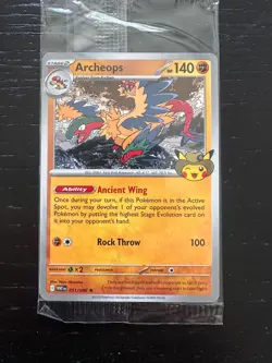 Pokemon Field Museum Fossil Exhibit Archeops Promo SEALED - In Hand! - Image 1