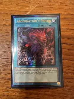 YuGiOh - ABOMINATION'S PRISON RA02-EN064 1st Edition Prismatic Ultimate Rare - Image 1