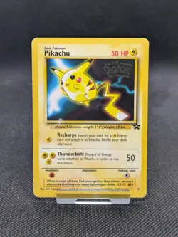 Pokemon Pikachu 4 Black Star Promo The First Movie WOTC Played - Image 1