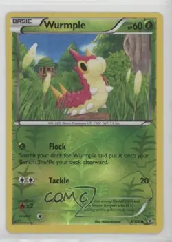 Wurmple Reverse Foil Pokemon XY Roaring Skies #3 - Image 1