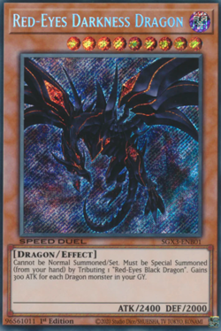 1X NM Red-Eyes Darkness Dragon - SGX3-ENB01 - Secret Rare 1st Edition yugioh - Image 1