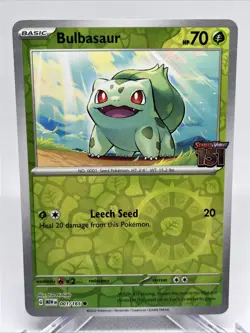 Pokemon Bulbasaur 001/165 Best Buy 151 Stamped Promo - Image 1