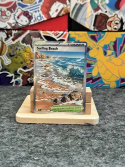 Surfing Beach 114/086 Pokemon TCG Chaos Rising Holo NM Special Illustration Rare - Image 1