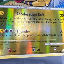 NM Reverse Holo Ampharos 14/123 HeartGold & SoulSilver Pokemon Masakazu Fukuda - Image 5