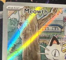 Meowth 106/094 Phantasmal Flames Pokemon Illustration Rare - Image 3